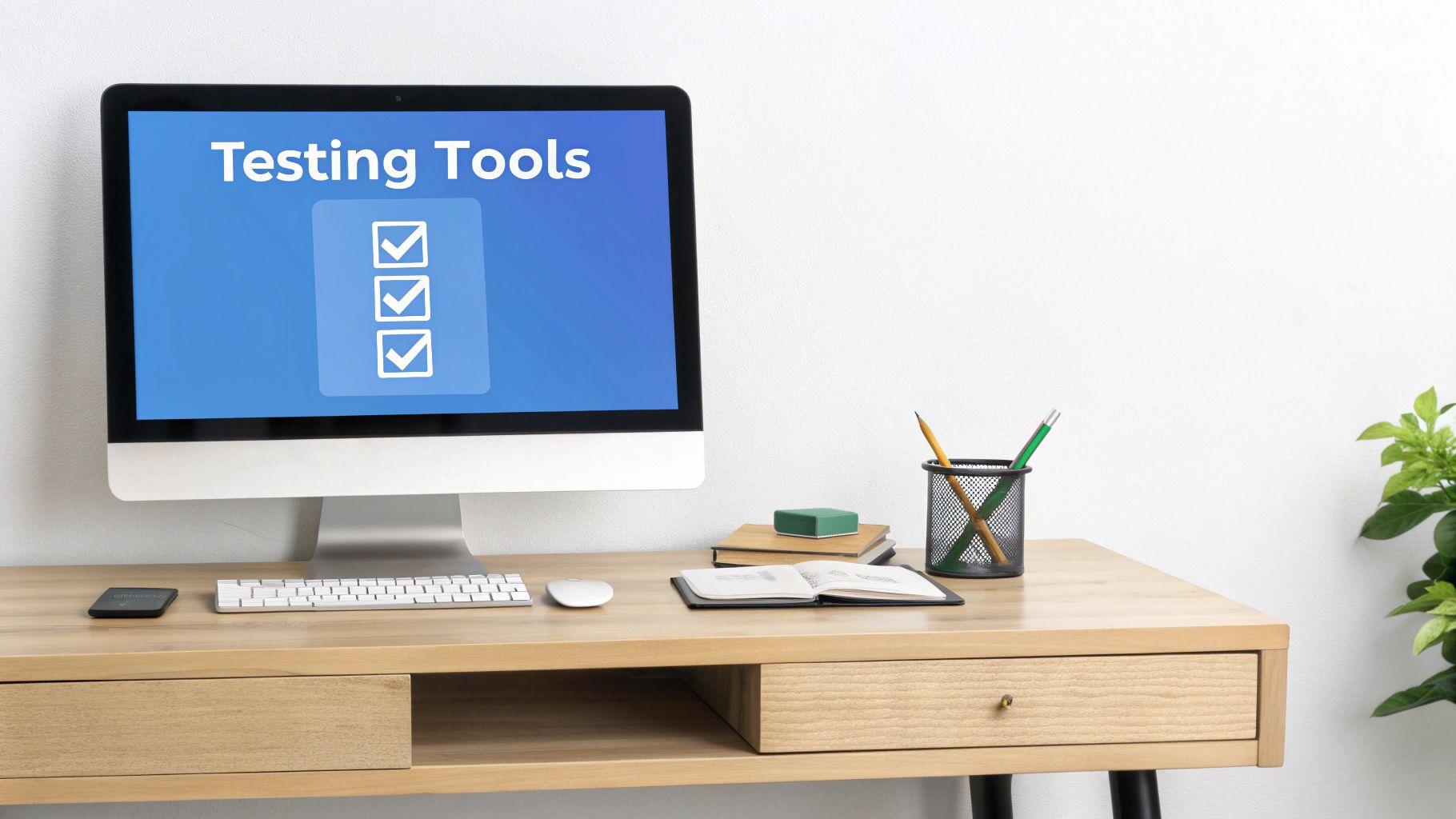 Image illustrating scales balancing data privacy locks and testing gears