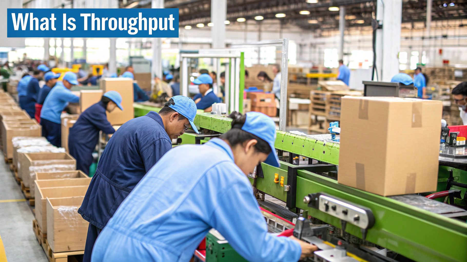 Throughput visualized as water flowing through pipes