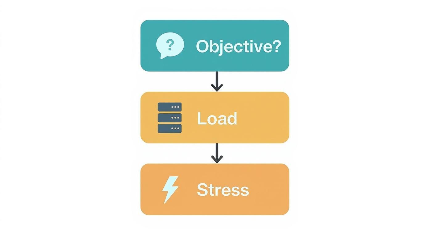 Infographic about load test and stress test