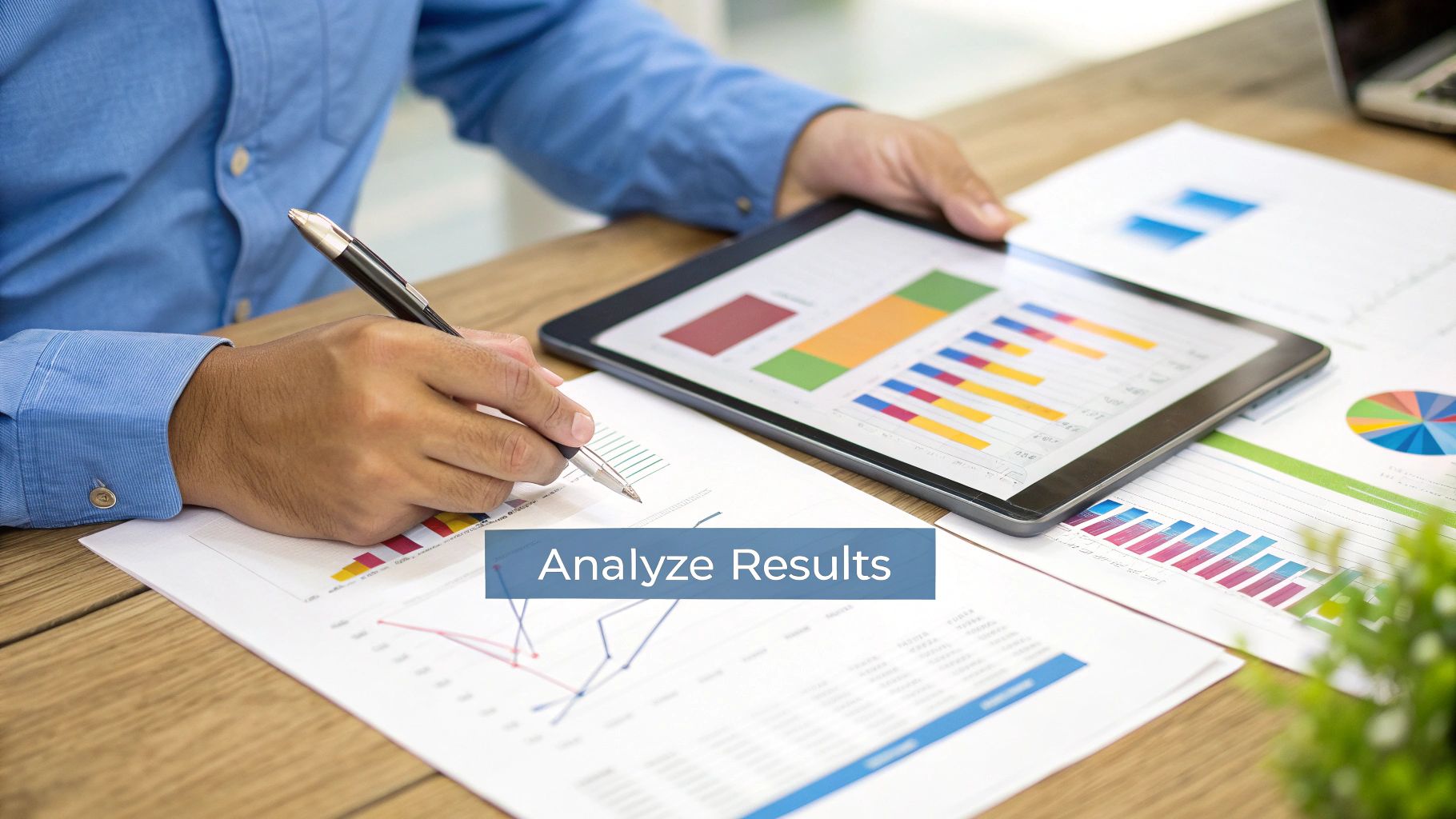 A developer looking at graphs and charts on a monitor, analyzing performance data.