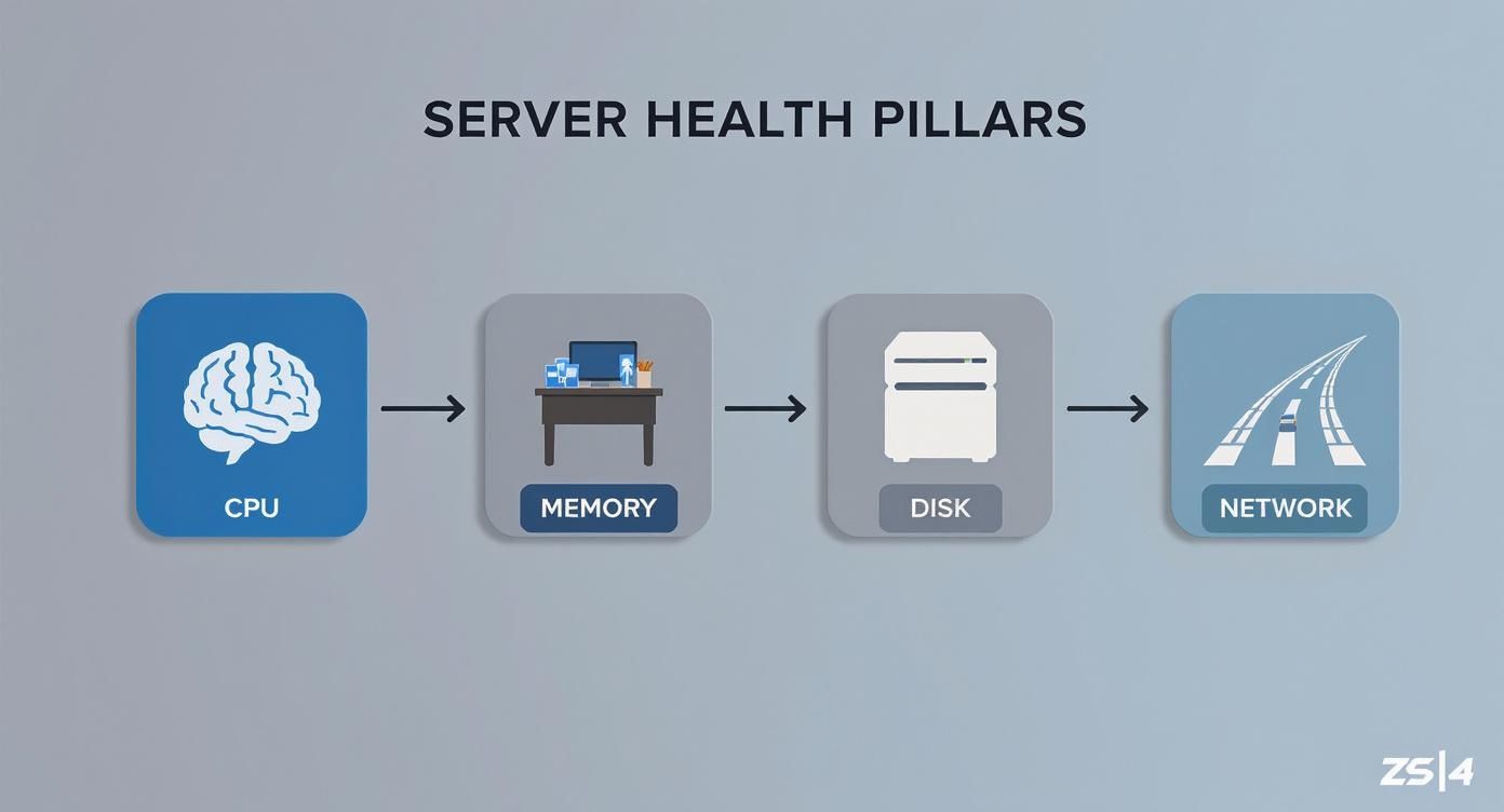 Infographic about server performance monitors