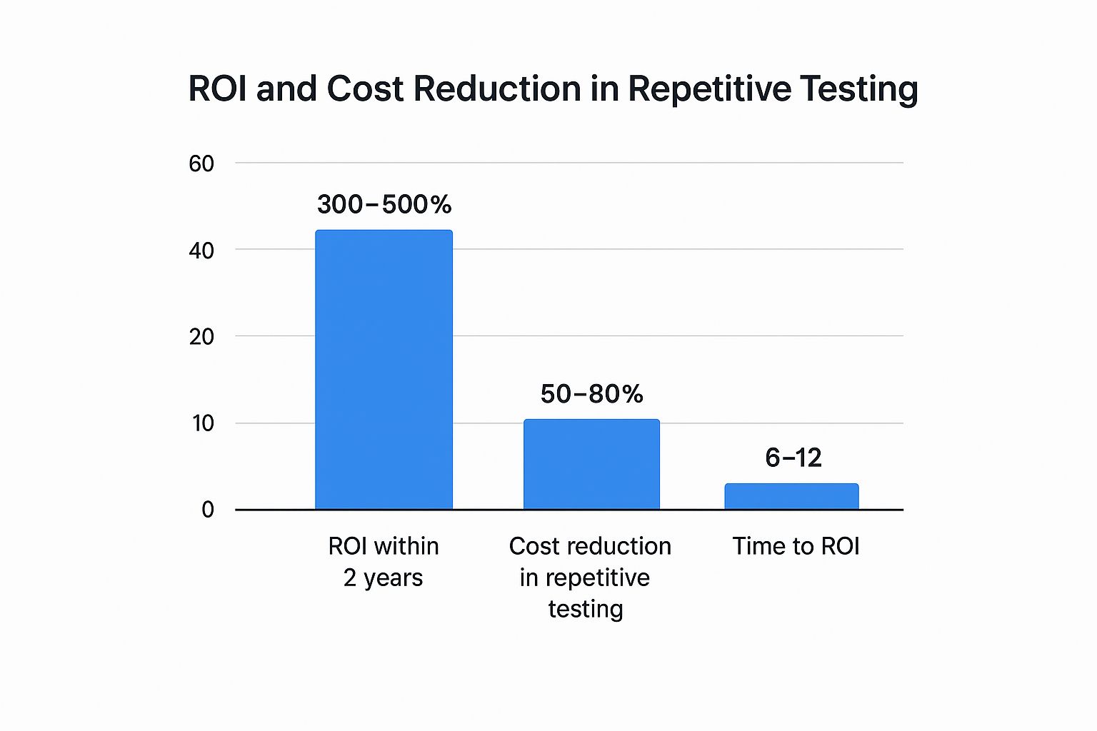 Infographic showing key data about Long-term Cost Reduction