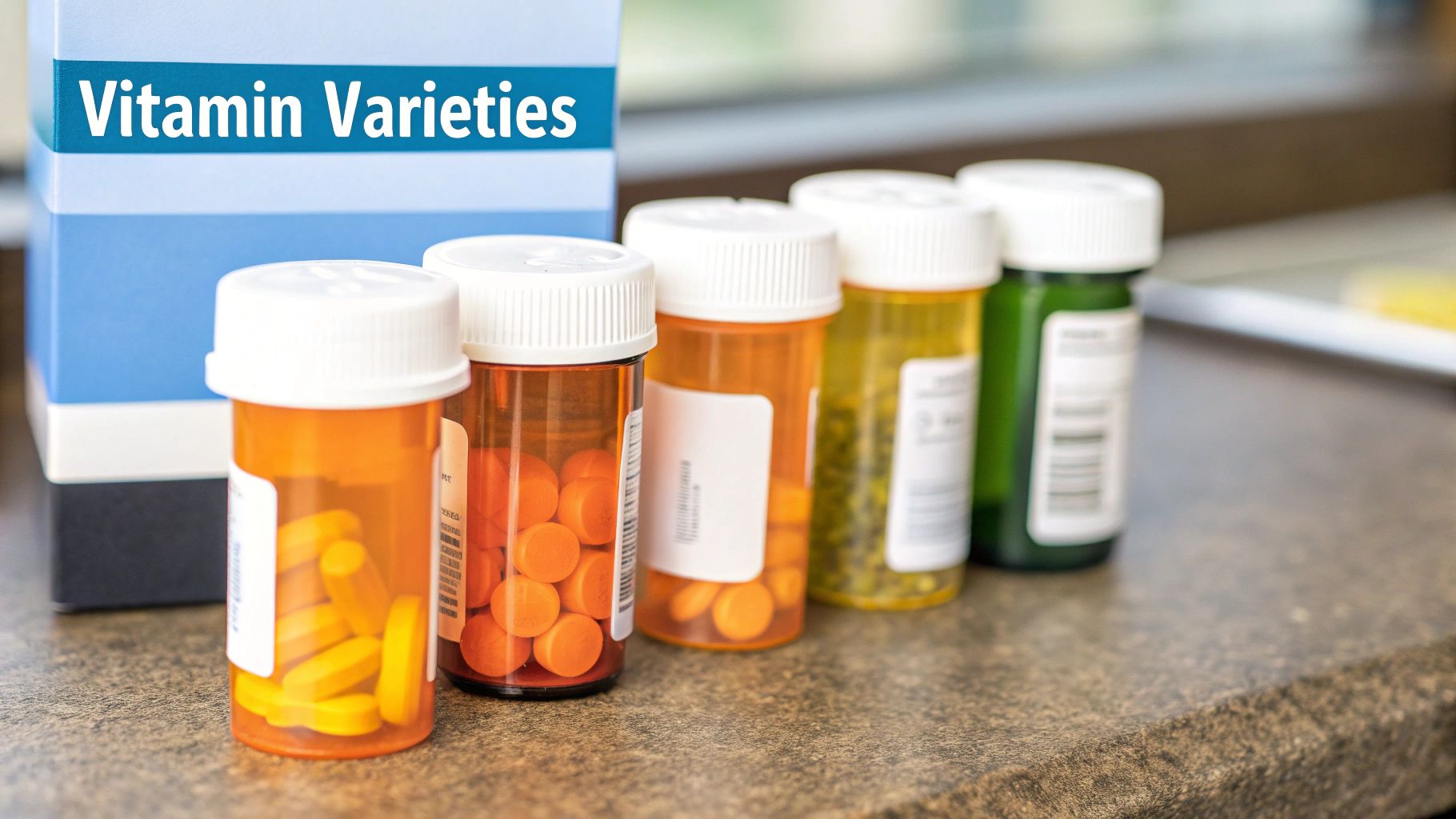 Vitamin varieties in prescription bottles displaying various colored pills, emphasizing the importance of nutrient delivery methods in health.