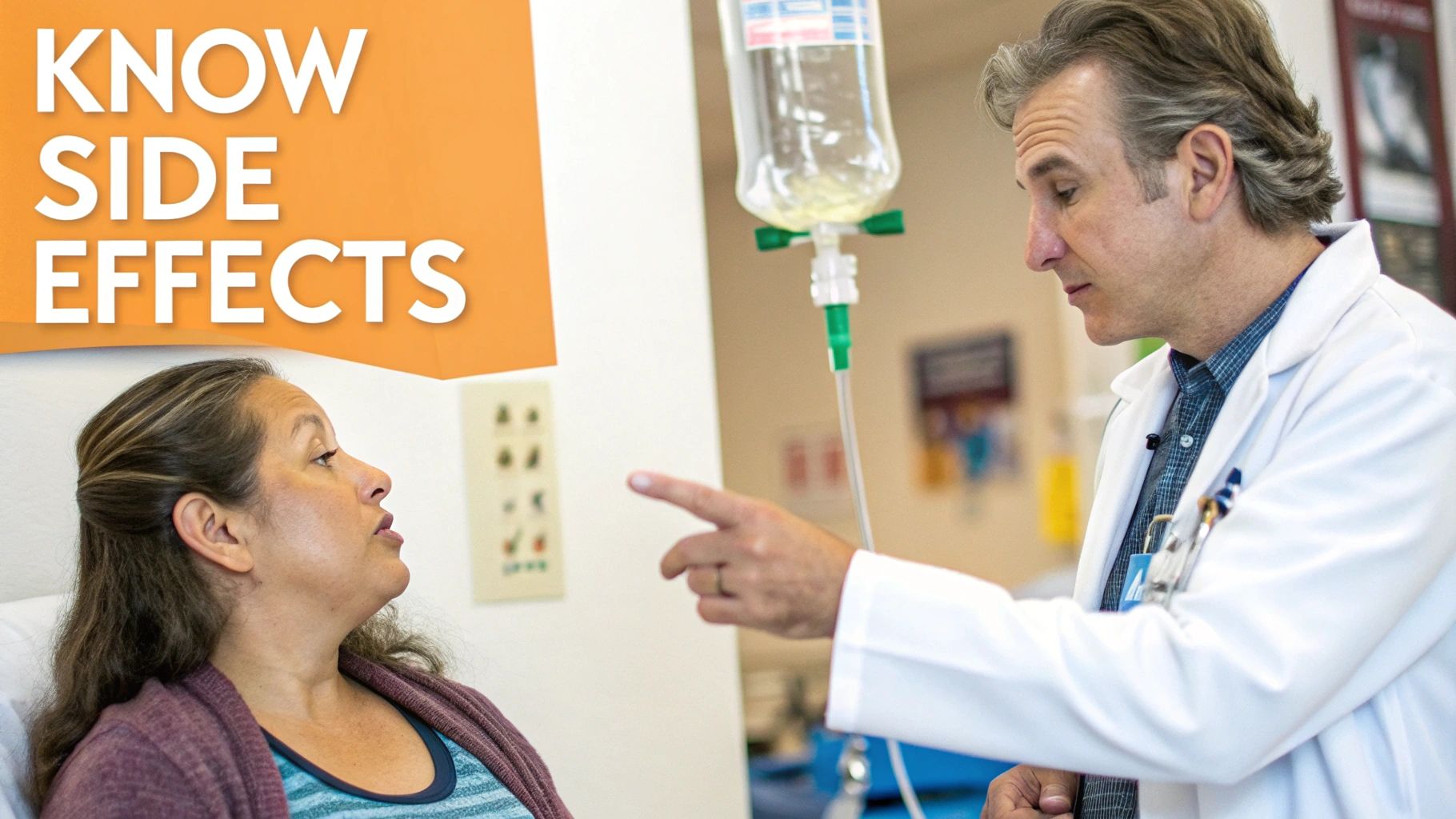 A person receiving NAD IV therapy, with a focus on the cost aspect represented by a wallet or currency symbol.