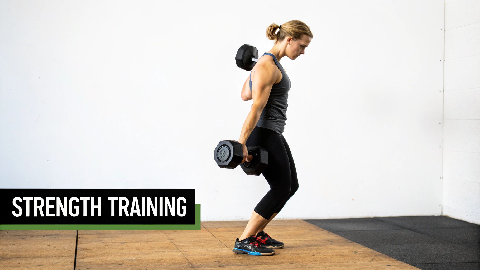 Man lifting weights
