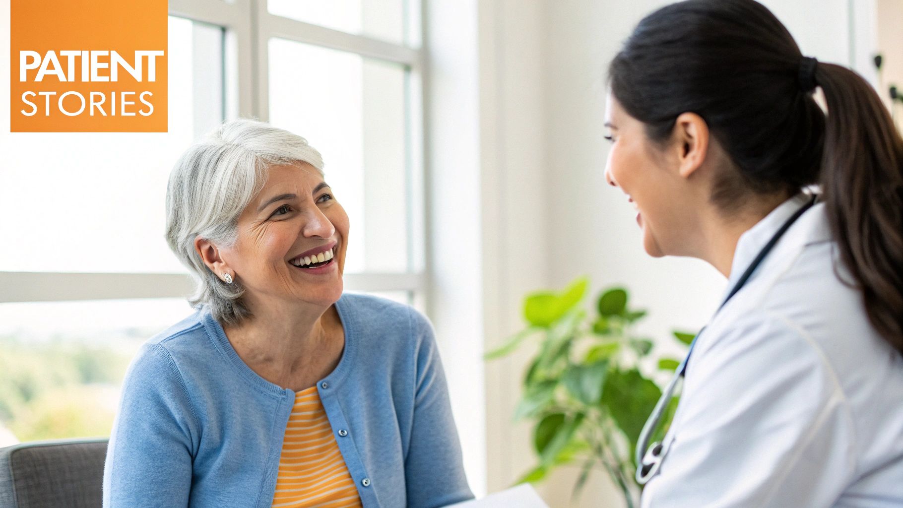 A qualified healthcare provider consulting with a patient about peptide therapy.