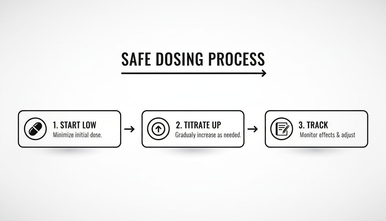 Infographic about mucuna pruriens dosage for depression