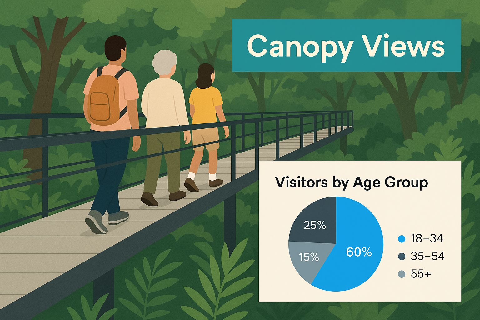 Infographic about tahune forest airwalk