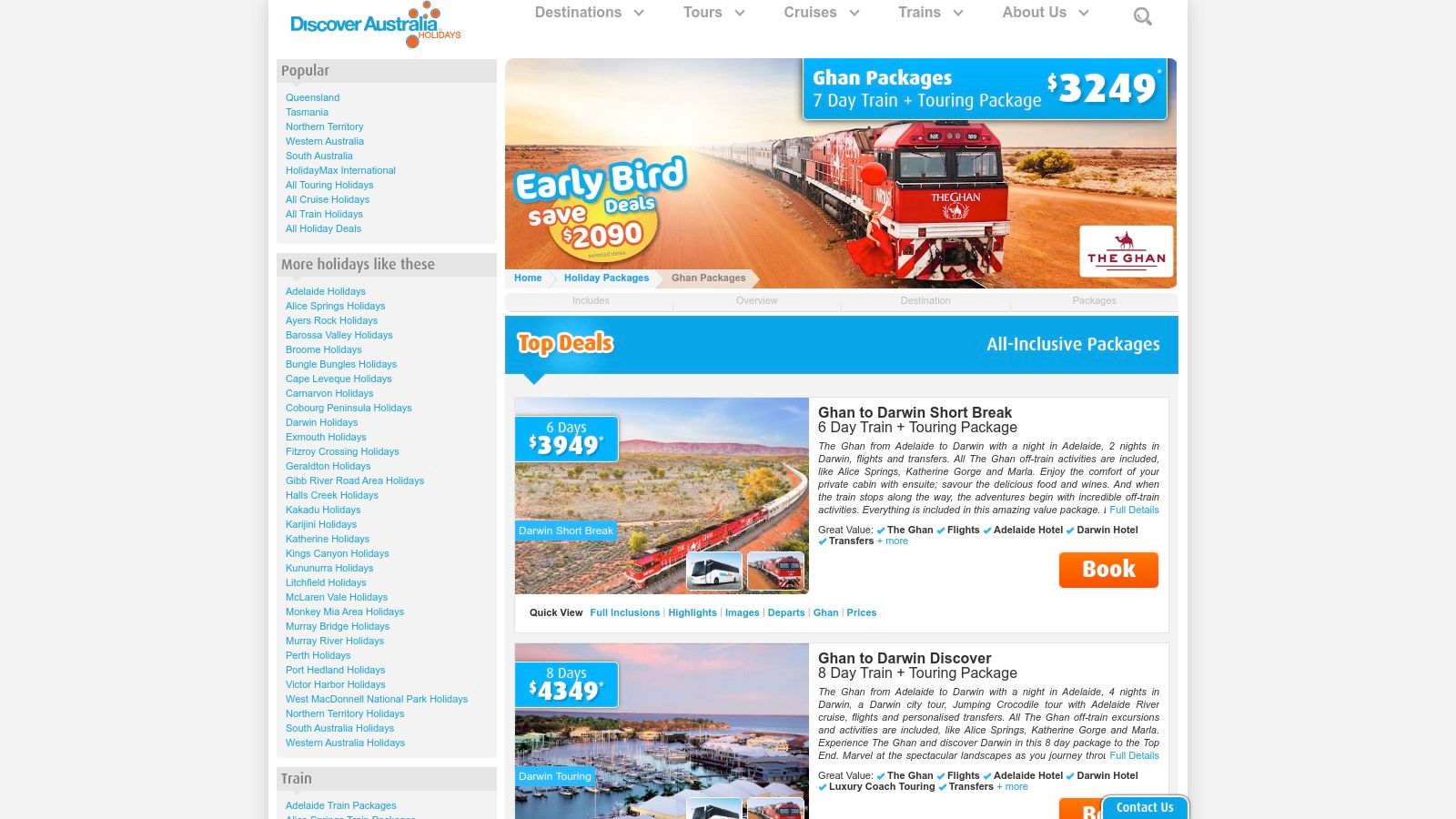 Discover Australia Holidays