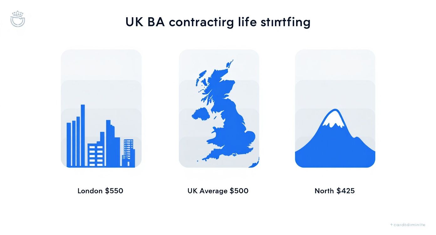 Infographic about business analyst contracting