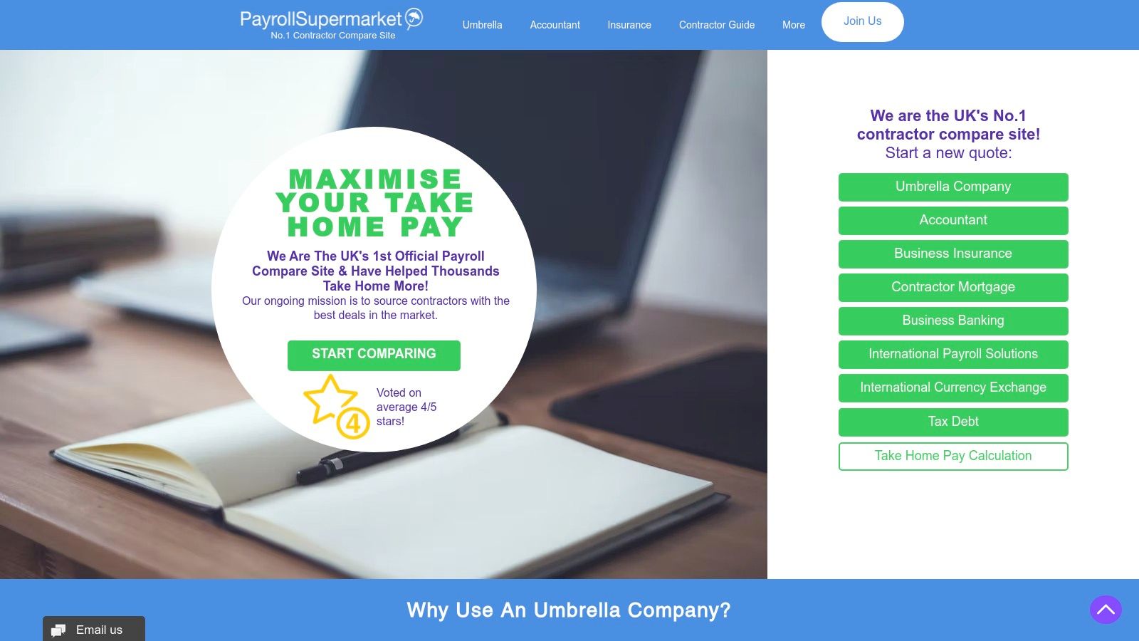 Payroll Supermarket – Multi‑service Contractor Comparator