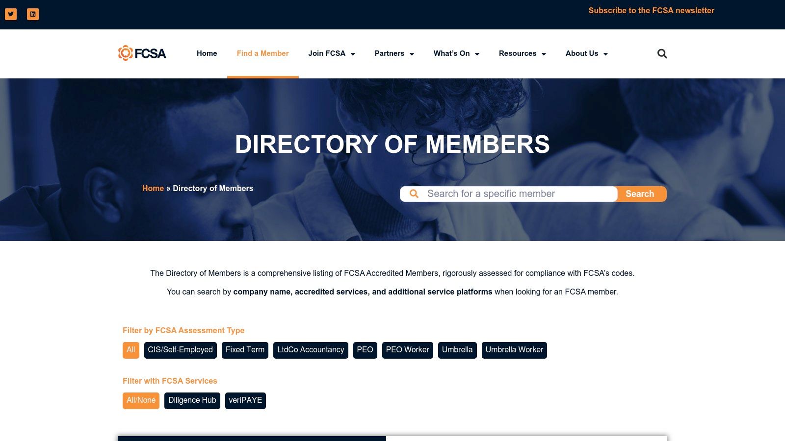 FCSA Accredited Members Directory