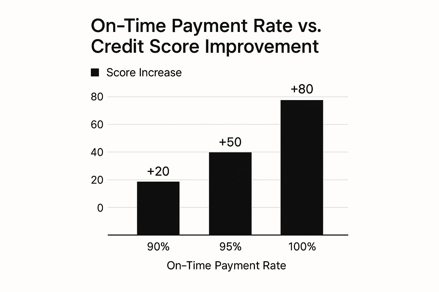 Infographic about how to improve credit score