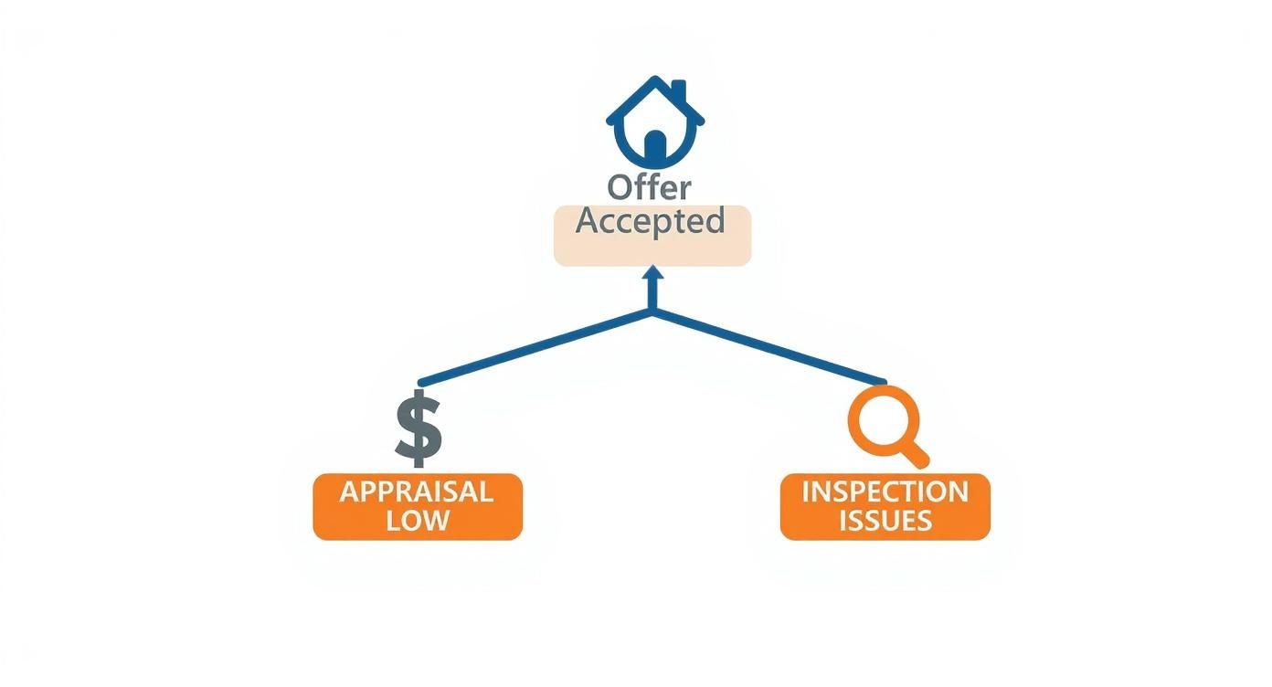 Infographic about appraisal vs inspection