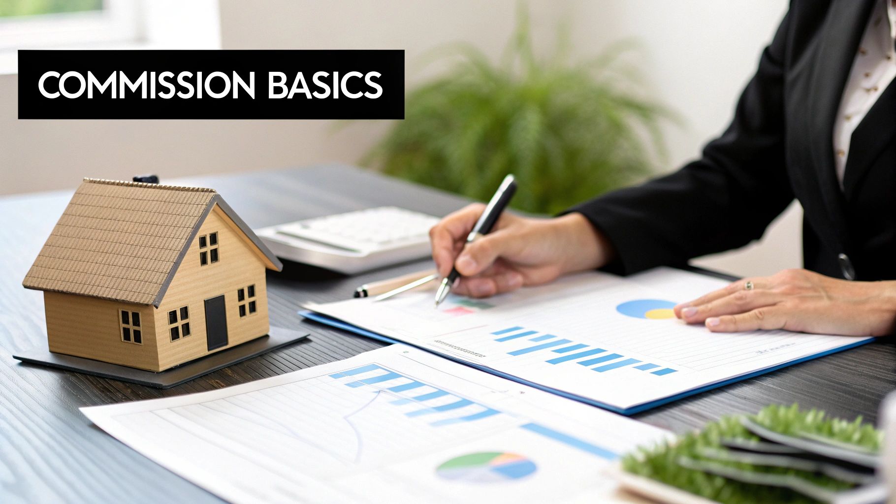 Dallas skyline with modern architecture, real estate agent commission rates