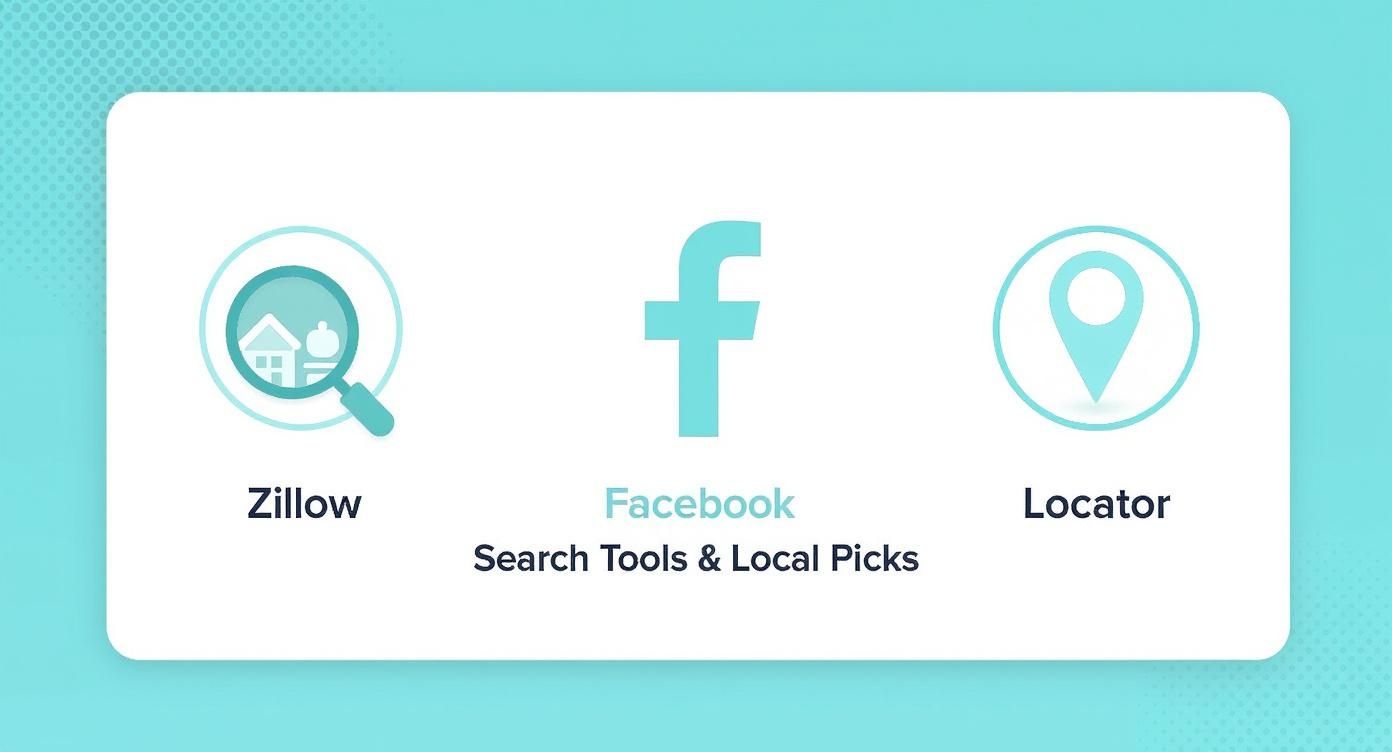 Infographic about how to find rental property, How to Find Rental Property in Dallas