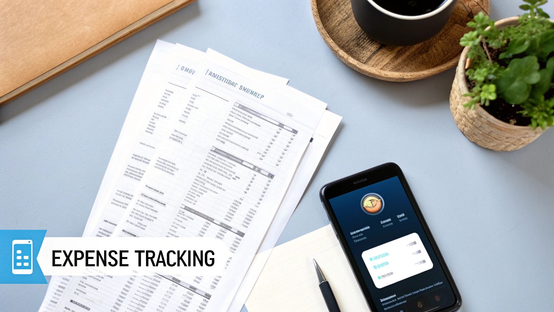 A person reviewing financial documents and using a calculator to determine their home affordability in Dallas, Texas