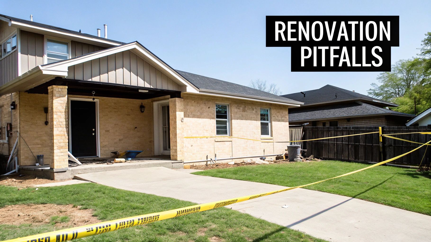 A kitchen with dated and mismatched finishes, representing a renovation that could damage ROI.