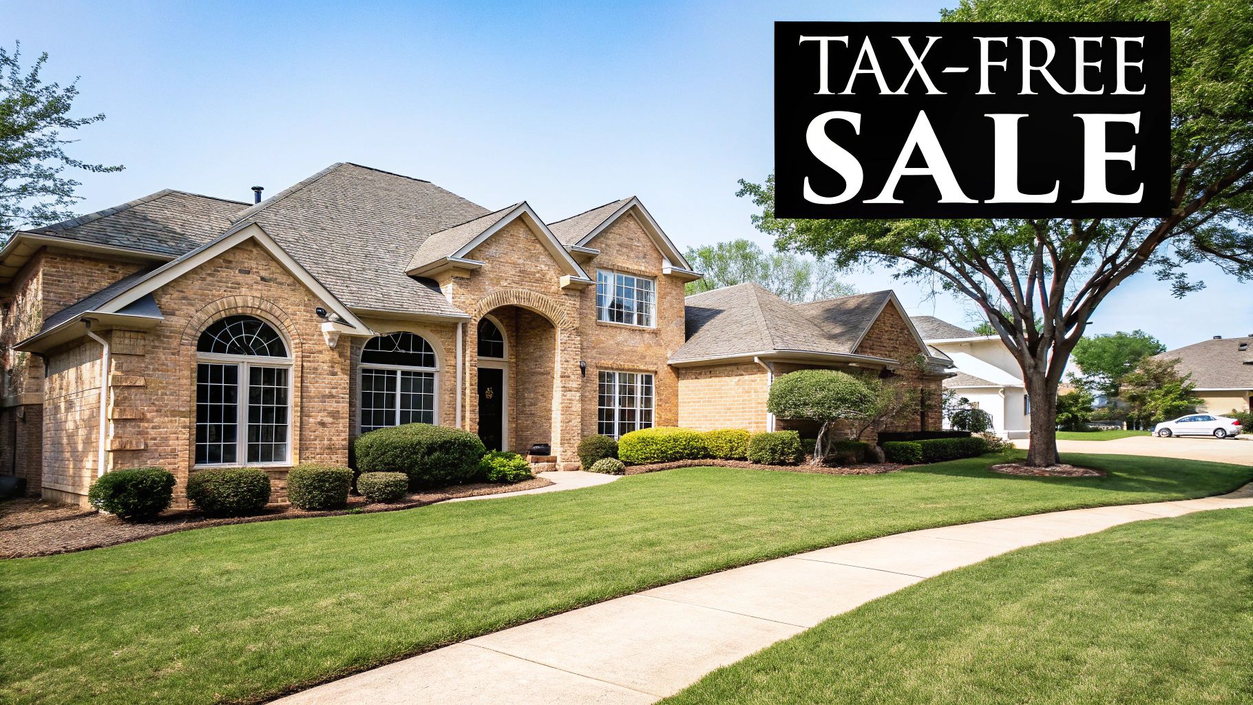 A welcoming Dallas home, representing a valuable real estate asset. Dallas Capital Gains Tax