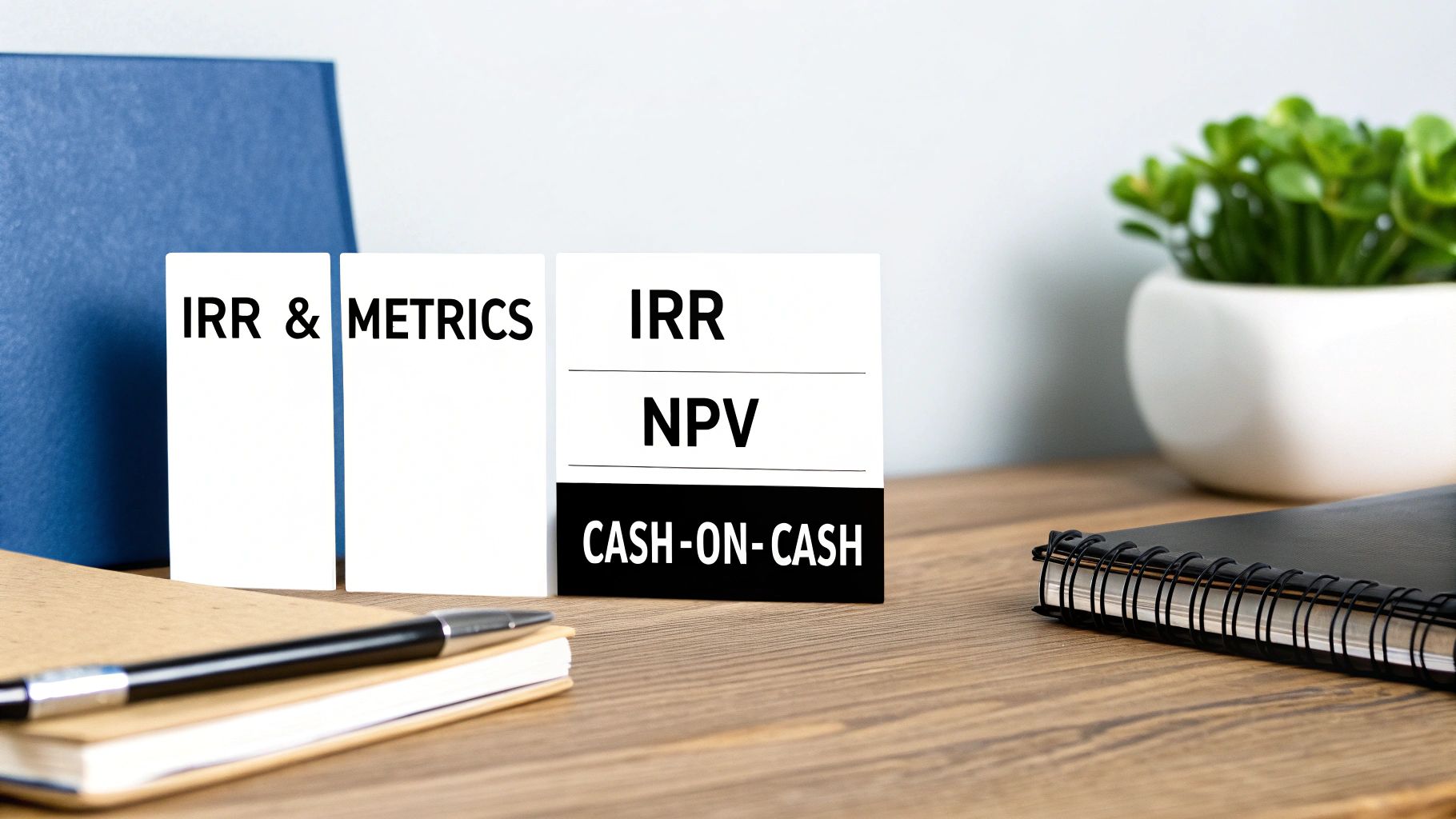 A financial dashboard showing various real estate metrics for a Dallas property