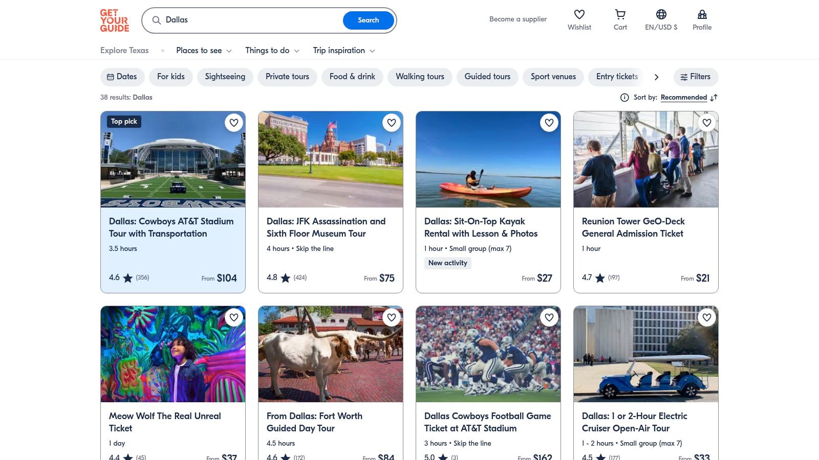 GetYourGuide: Your Activity Hub for Deeper Neighborhood Research, hidden gems dallas,