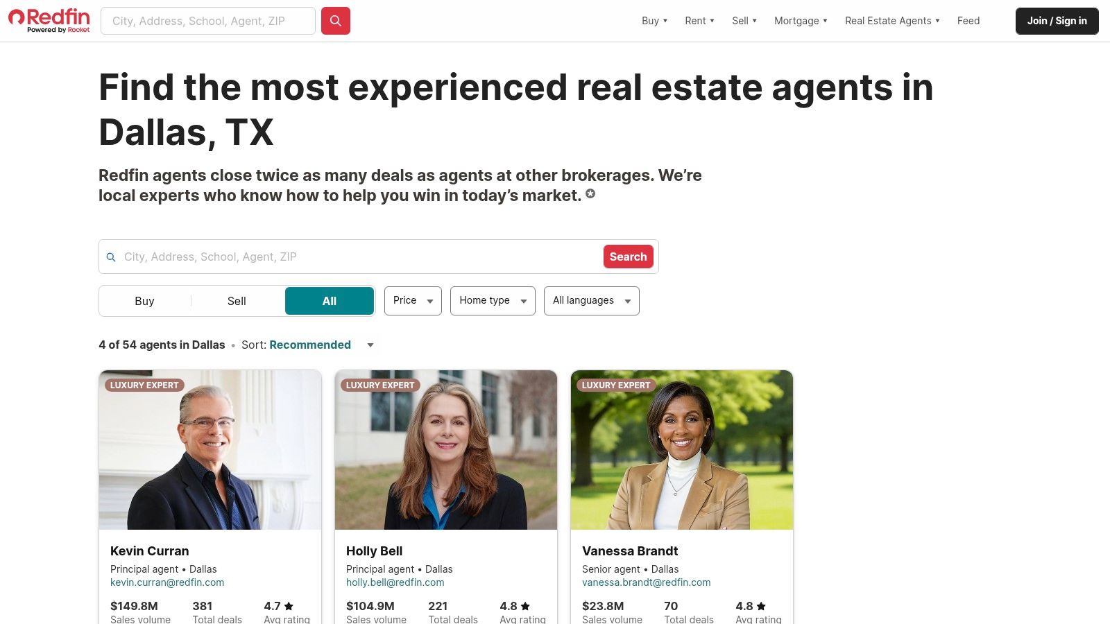 Redfin ā Dallas Agents,best dallas real estate agents,