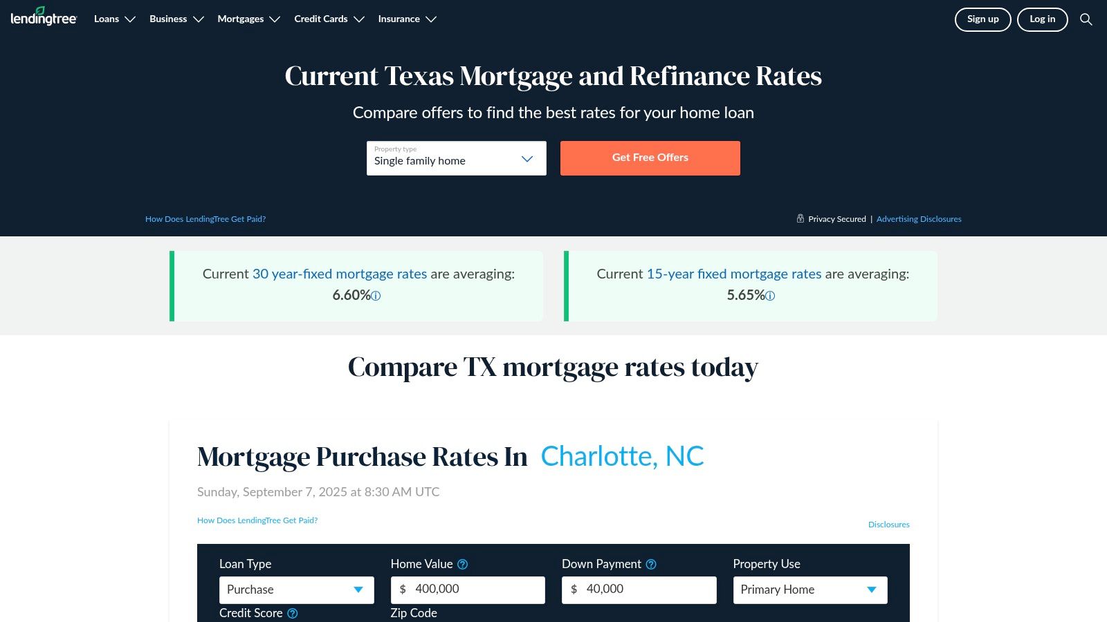 LendingTree ā MultiāLender Quotes (Dallas coverage),Best Mortgage Lenders in Dallas,