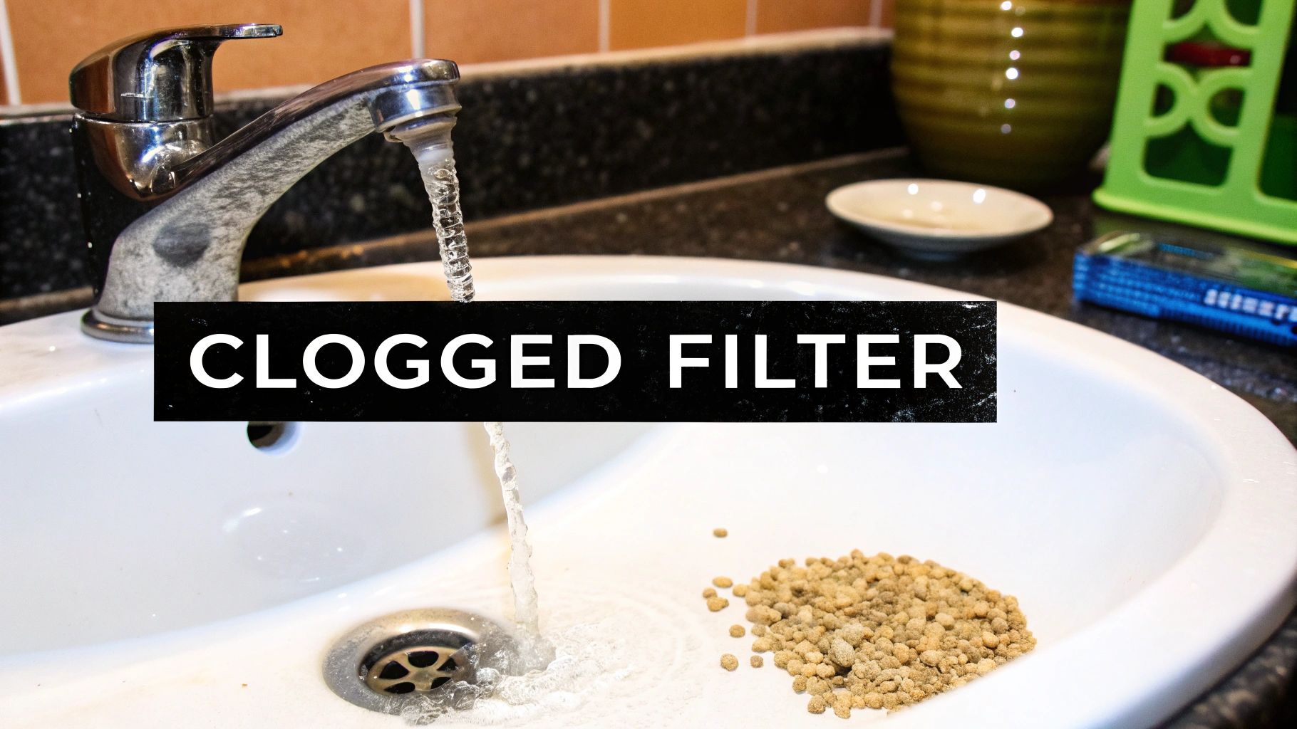 A technician inspecting a well water sediment filter housing, highlighting the importance of regular checks.