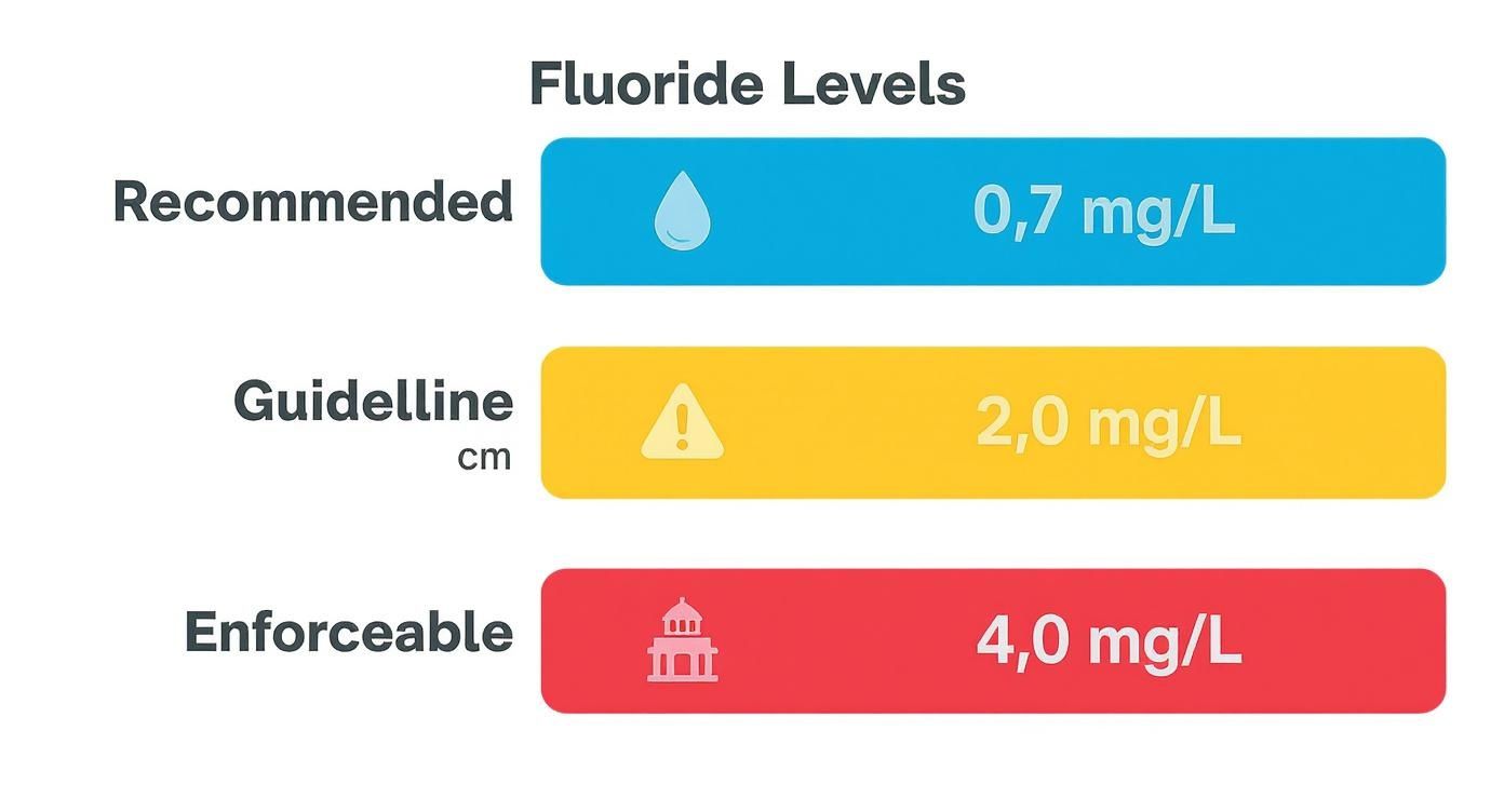 Infographic about how to remove fluoride from drinking water