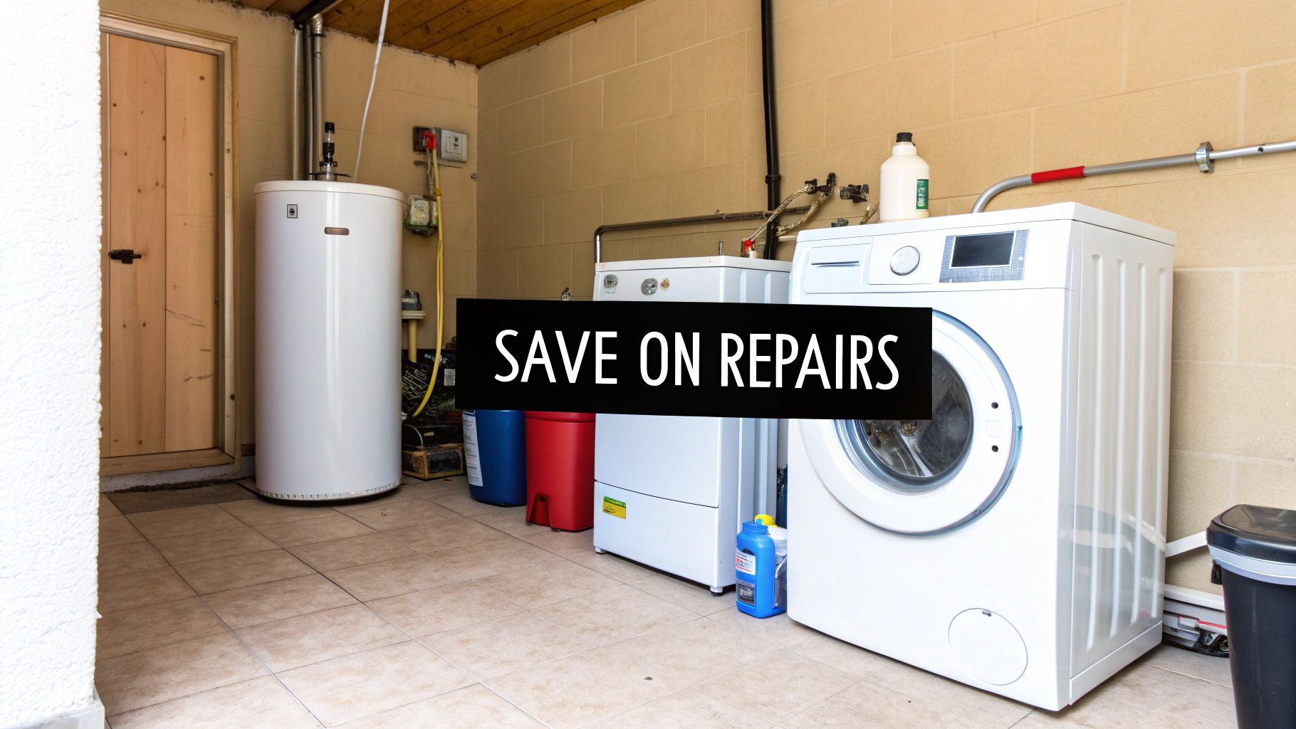 A bright, clean bathroom with white fixtures and tiles, free of any rust stains.