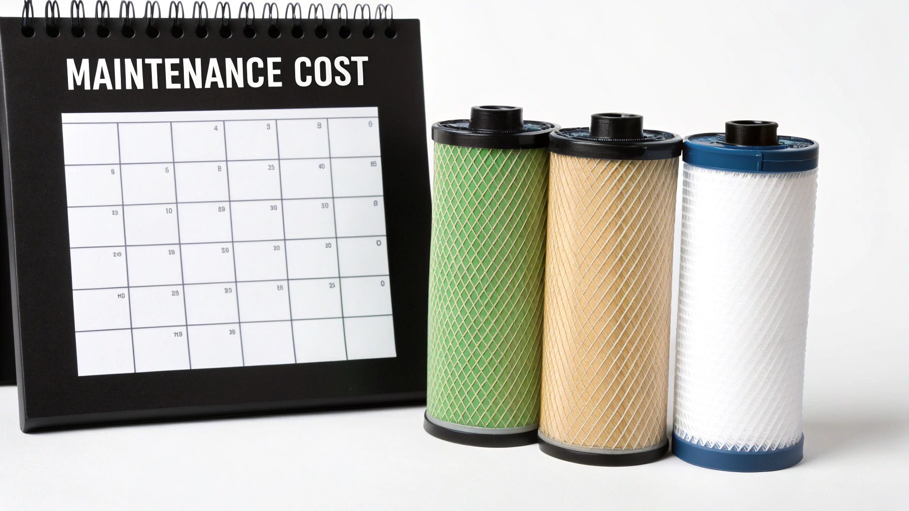 A person checking their home's water filtration system, emphasizing the importance of maintenance.