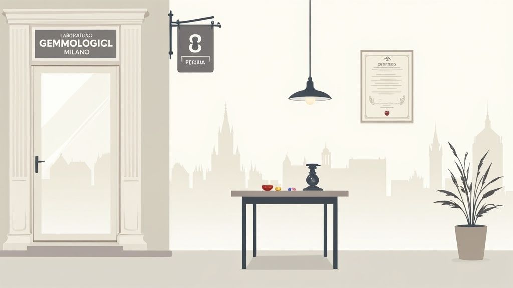 Laboratorio gemmologico a Milano