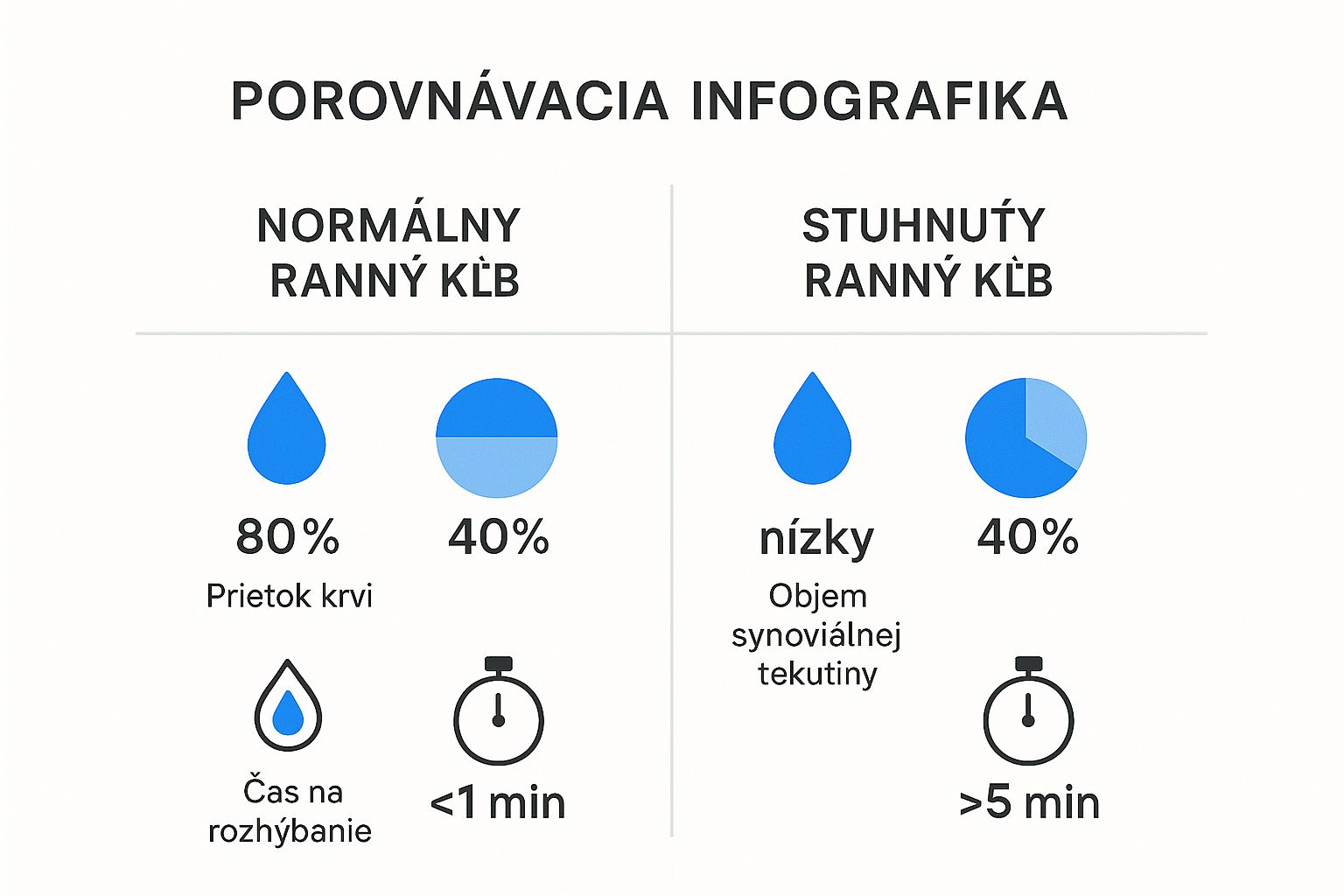 Infographic about stuhnuté prsty na rukách ráno