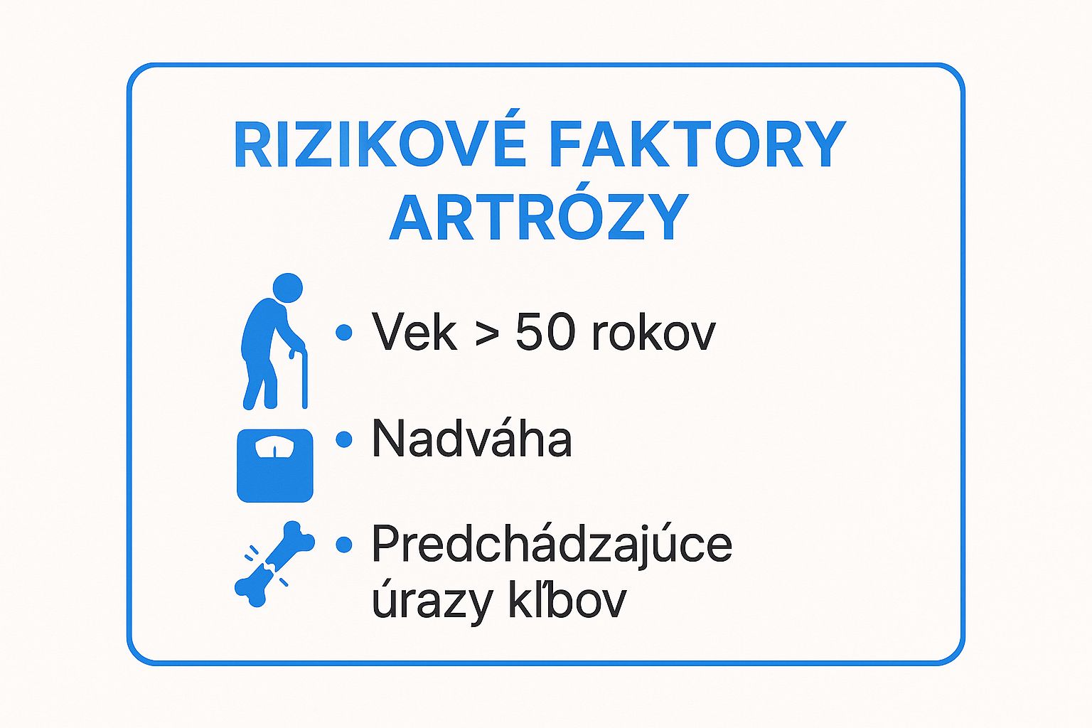 Infographic showing key data about Artróza (Osteoartritída)
