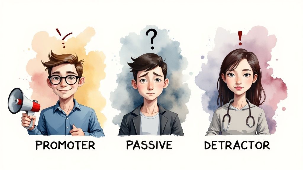 A person holding a large heart icon, symbolizing customer loyalty and positive sentiment.