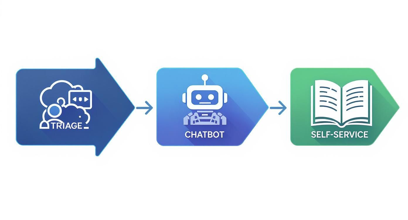 Infographic about help desk automation