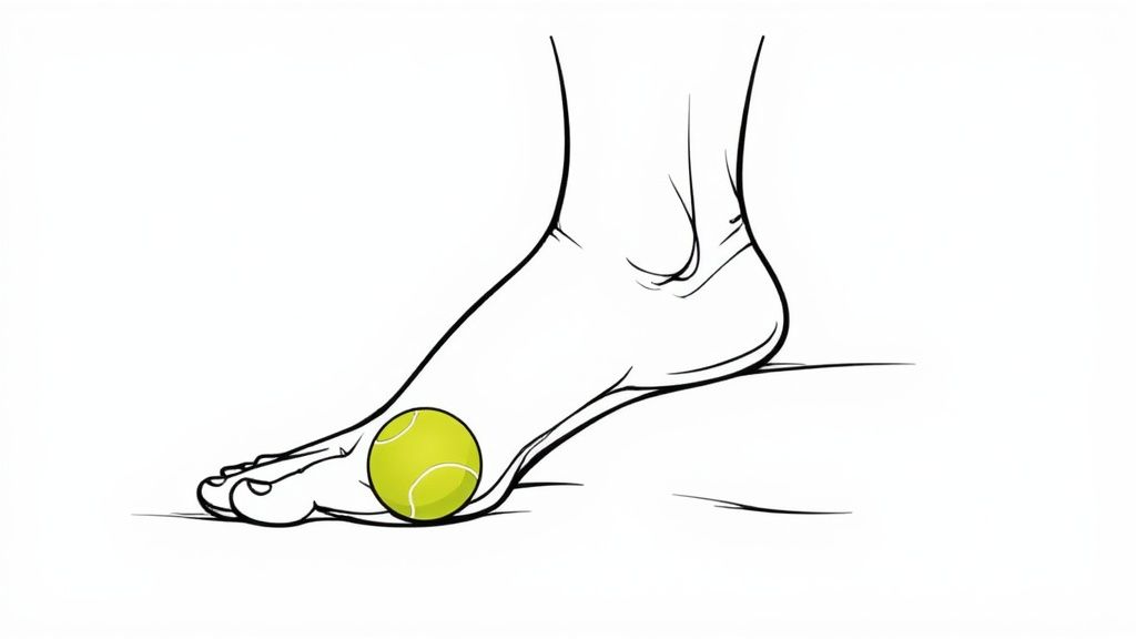 Tennis Ball Foot Roll (Self-Myofascial Release)