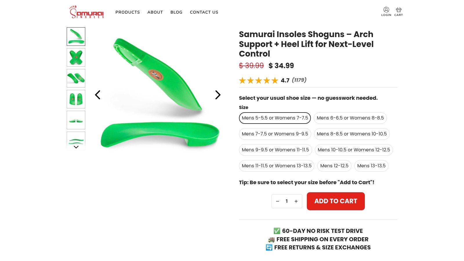 Samurai Insoles Shoguns