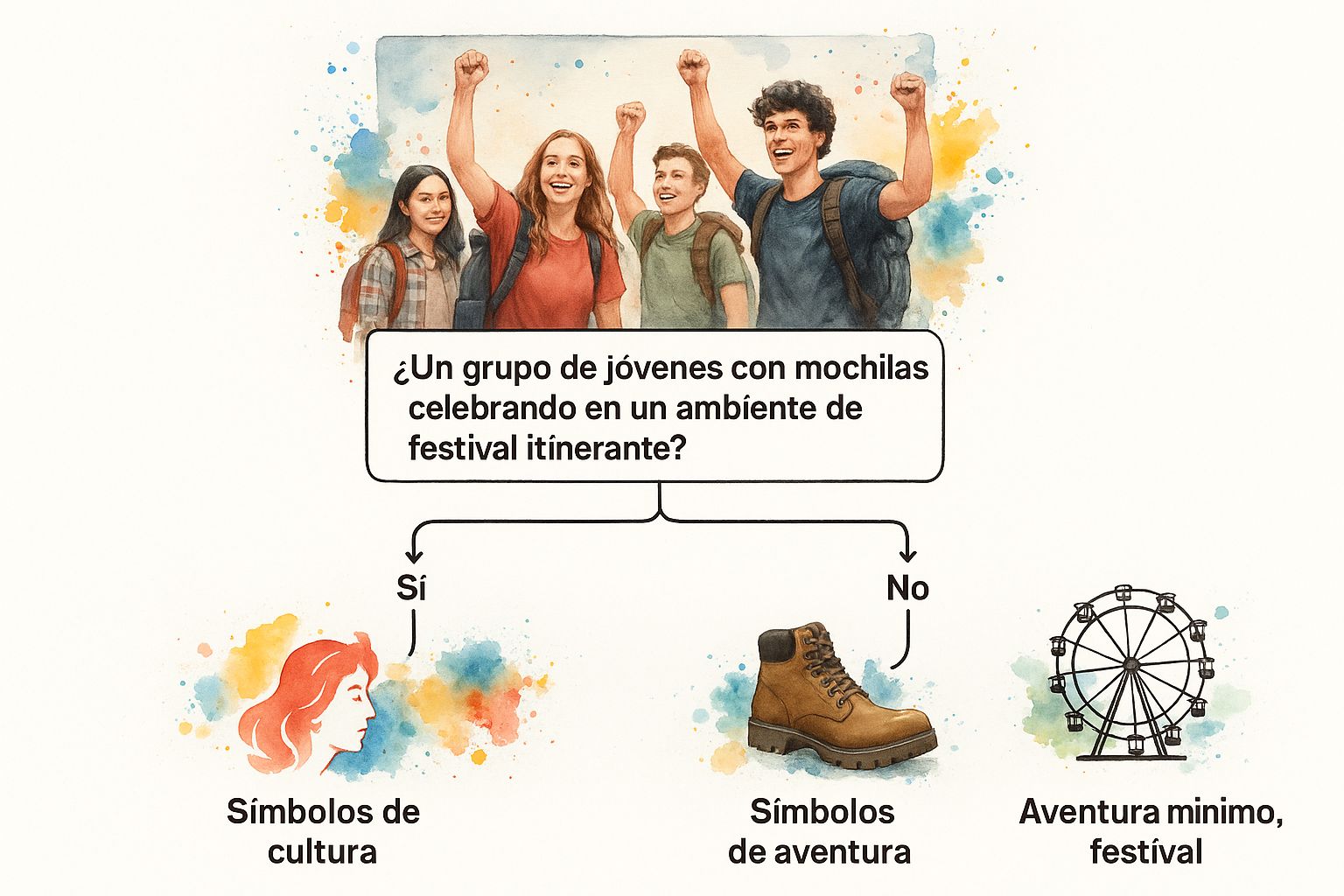 Infographic about viajes organizados para jovenes