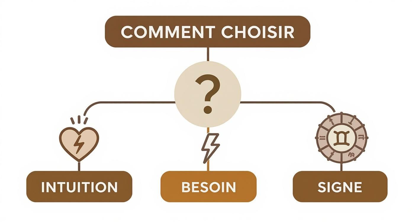 Infographic about vertus des pierres naturelles