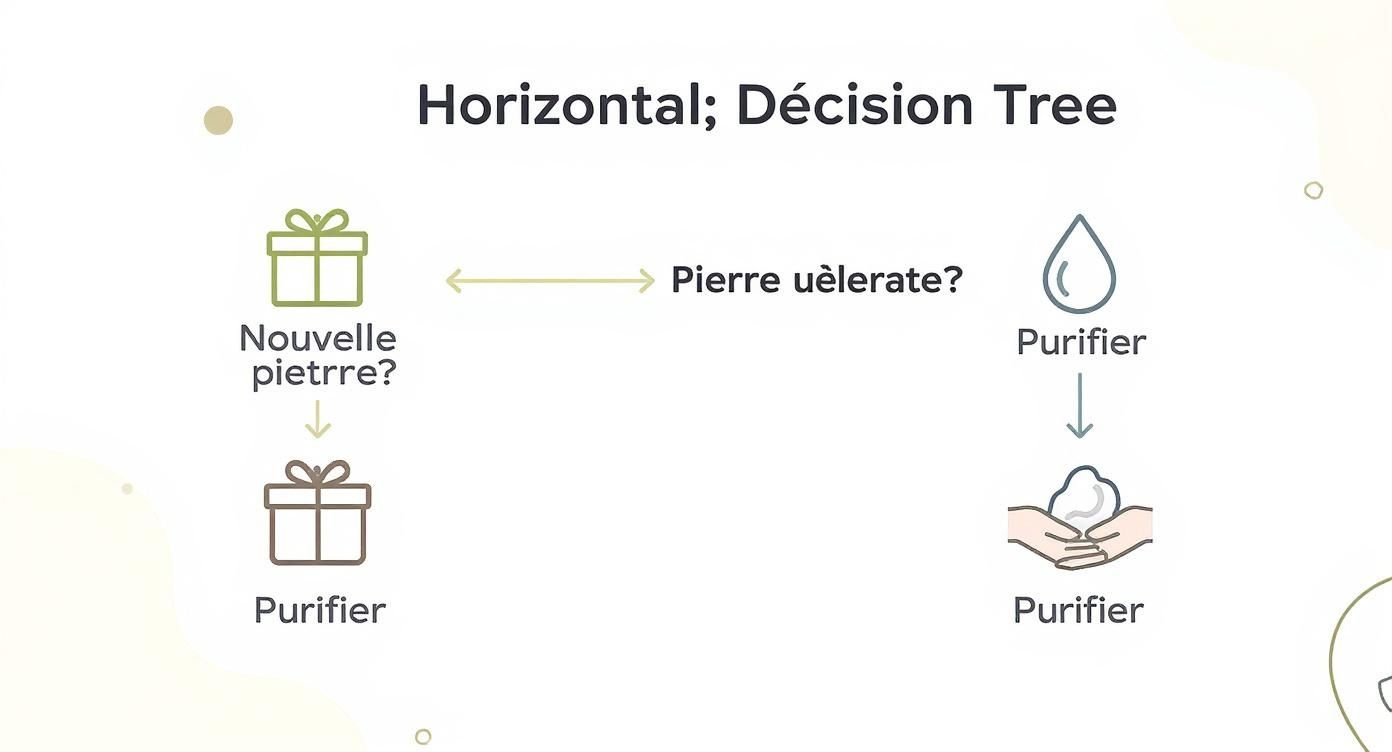 Infographic about comment purifier une pierre