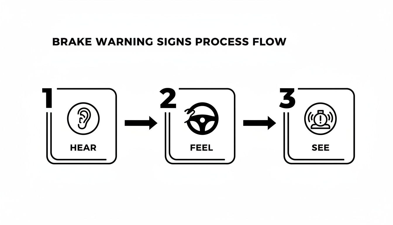 Infographic about what does brake service include