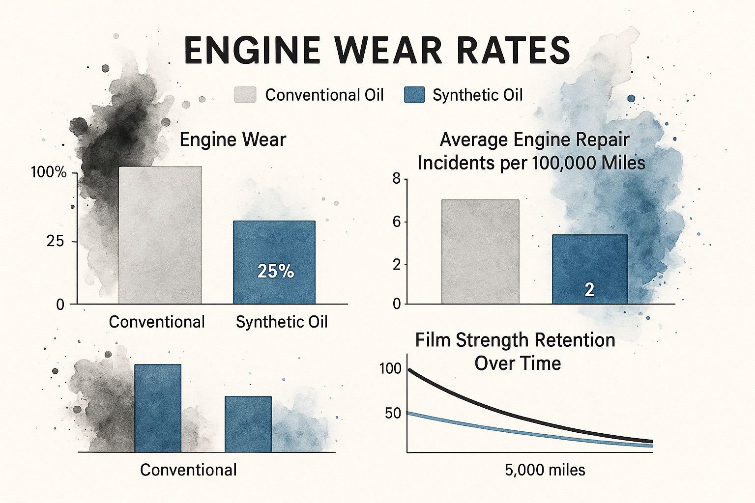 Infographic showing key data about Engine Protection and Wear Reduction