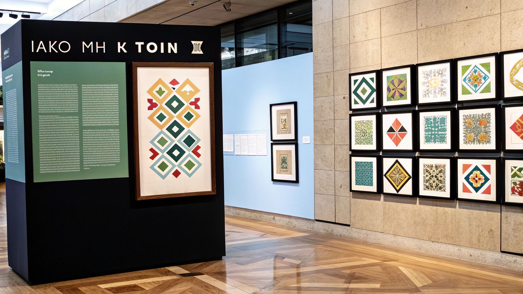 Ένας καλά διακοσμημένος τοίχος με πίνακες και φυτά