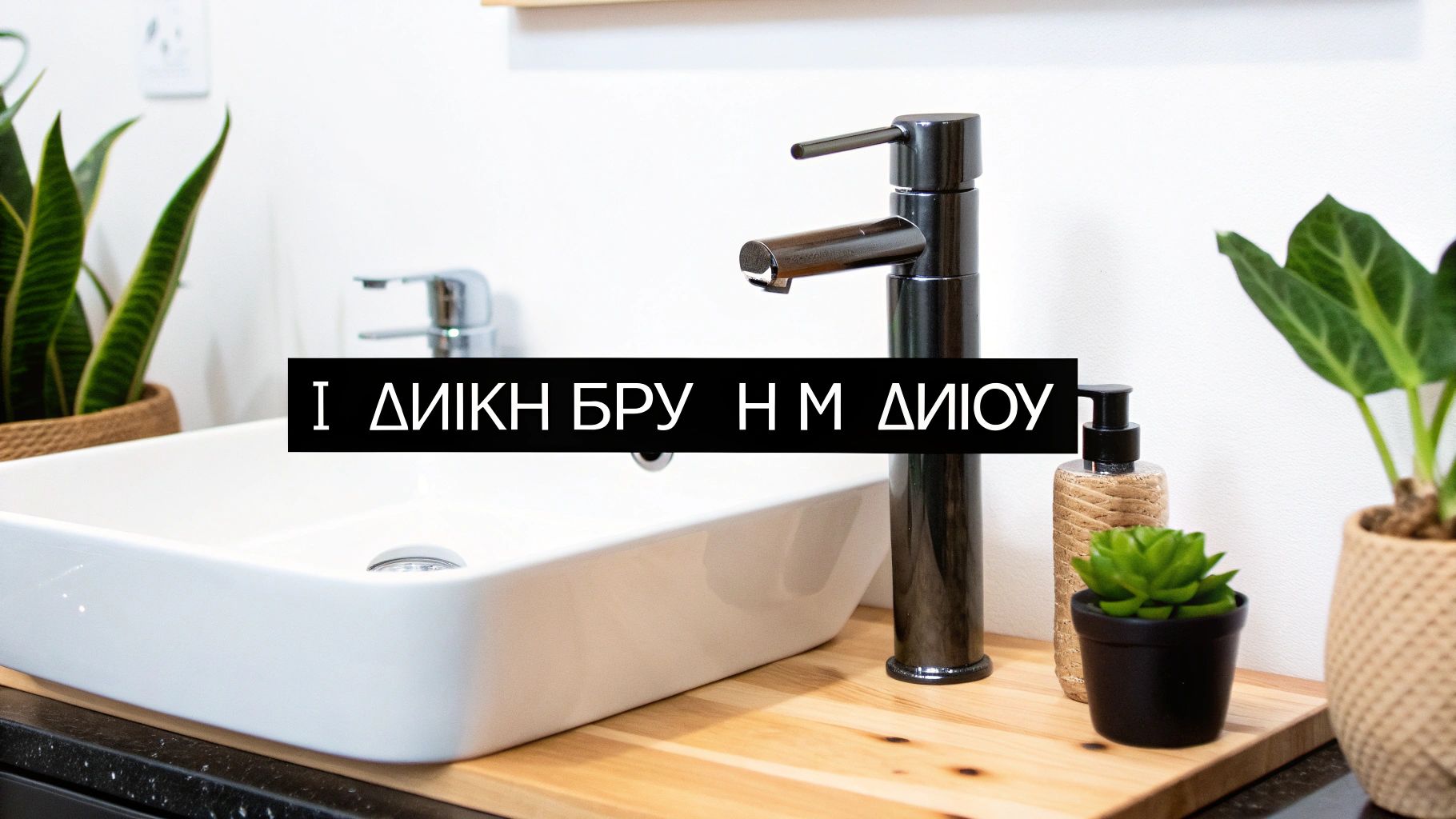 Σύγχρονες βρύσες μπάνιου σε εκθεσιακό χώρο