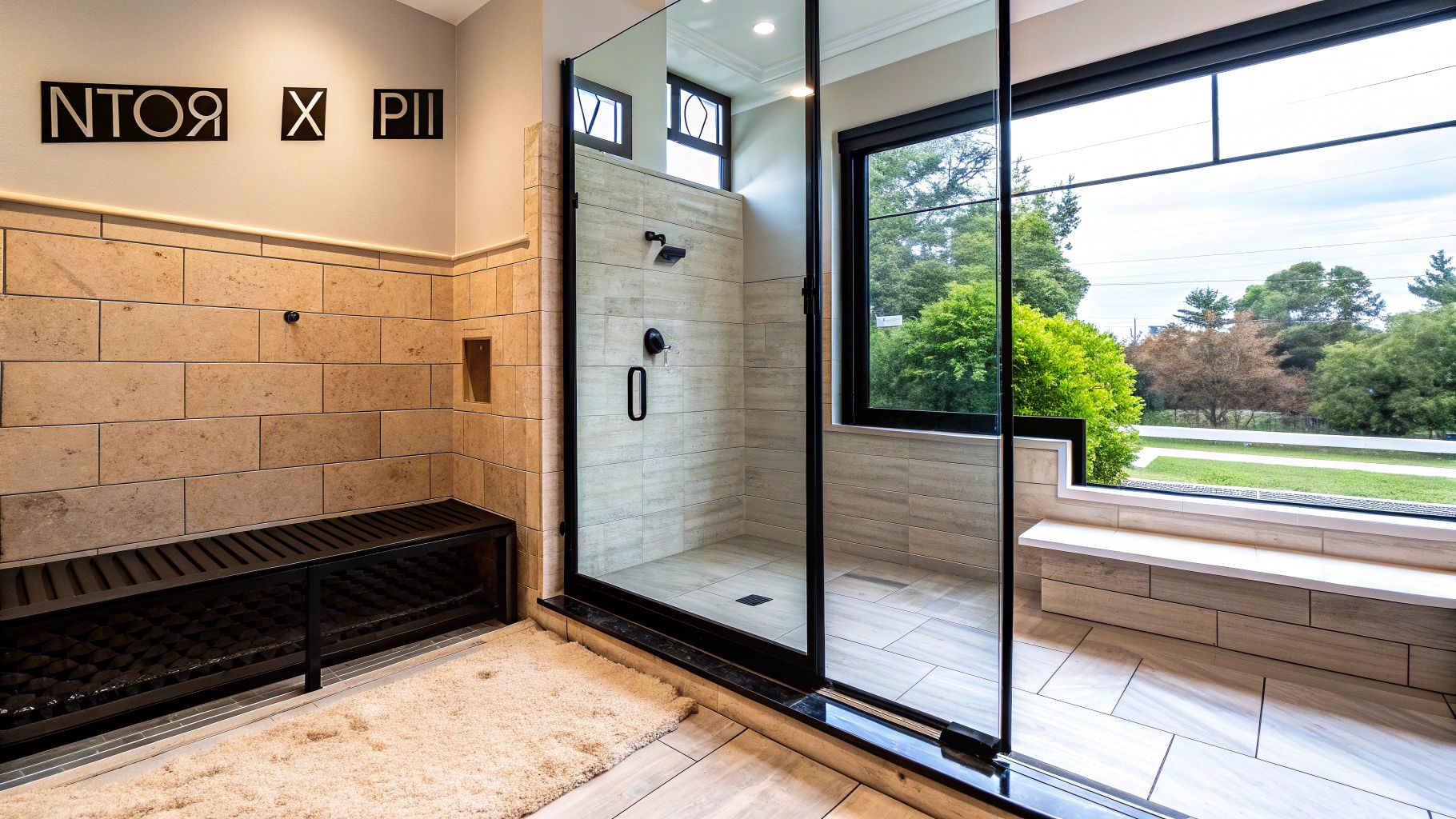 Walk-In Showers with Frameless Glass Enclosures