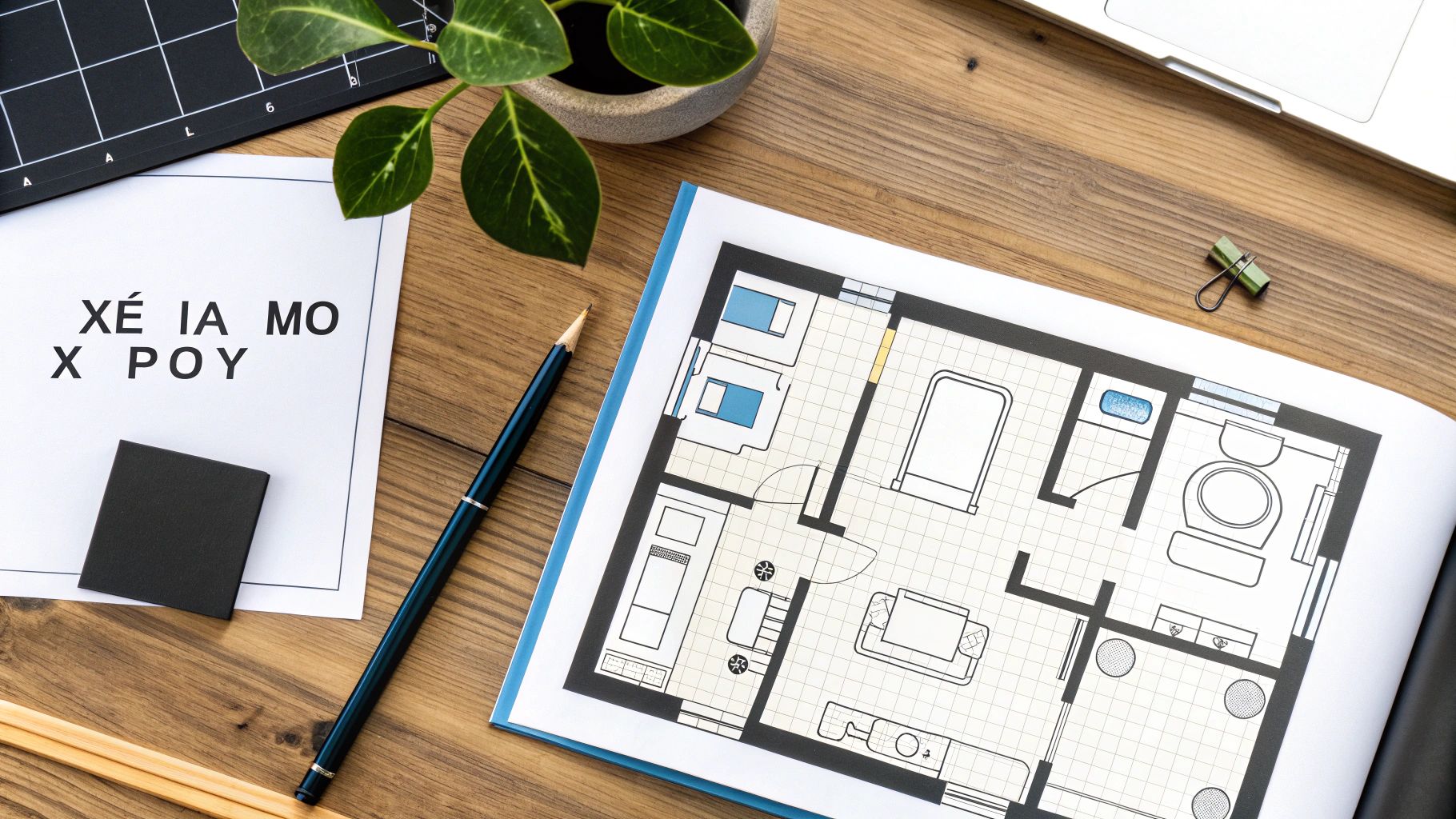 Κομψό μπάνιο με μεγάλο καθρέφτη, φυτά και ποιοτικά αξεσουάρ που δημιουργούν αίσθηση πολυτέλειας.