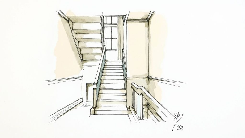 Glass staircase design