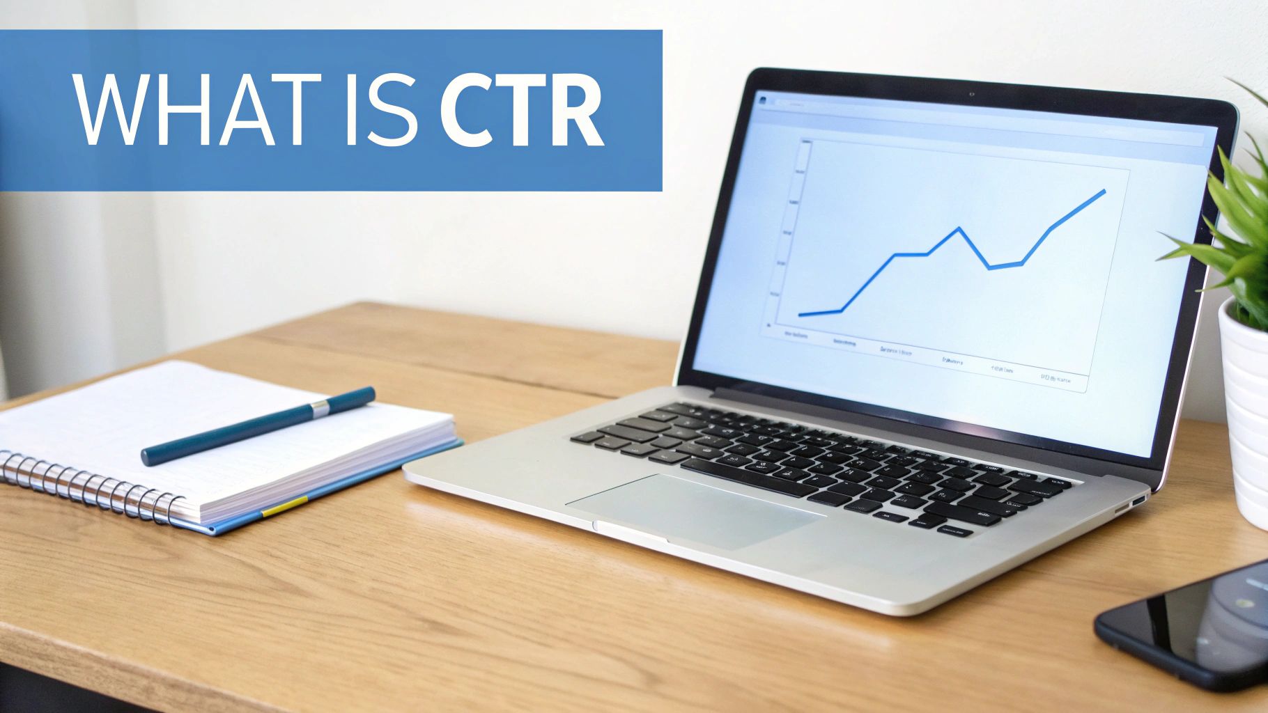 How to Calculate CTR and Understand Click-Through Rate Performance How to Calculate CTR using click-through rate data shown on a laptop analytics dashboard
