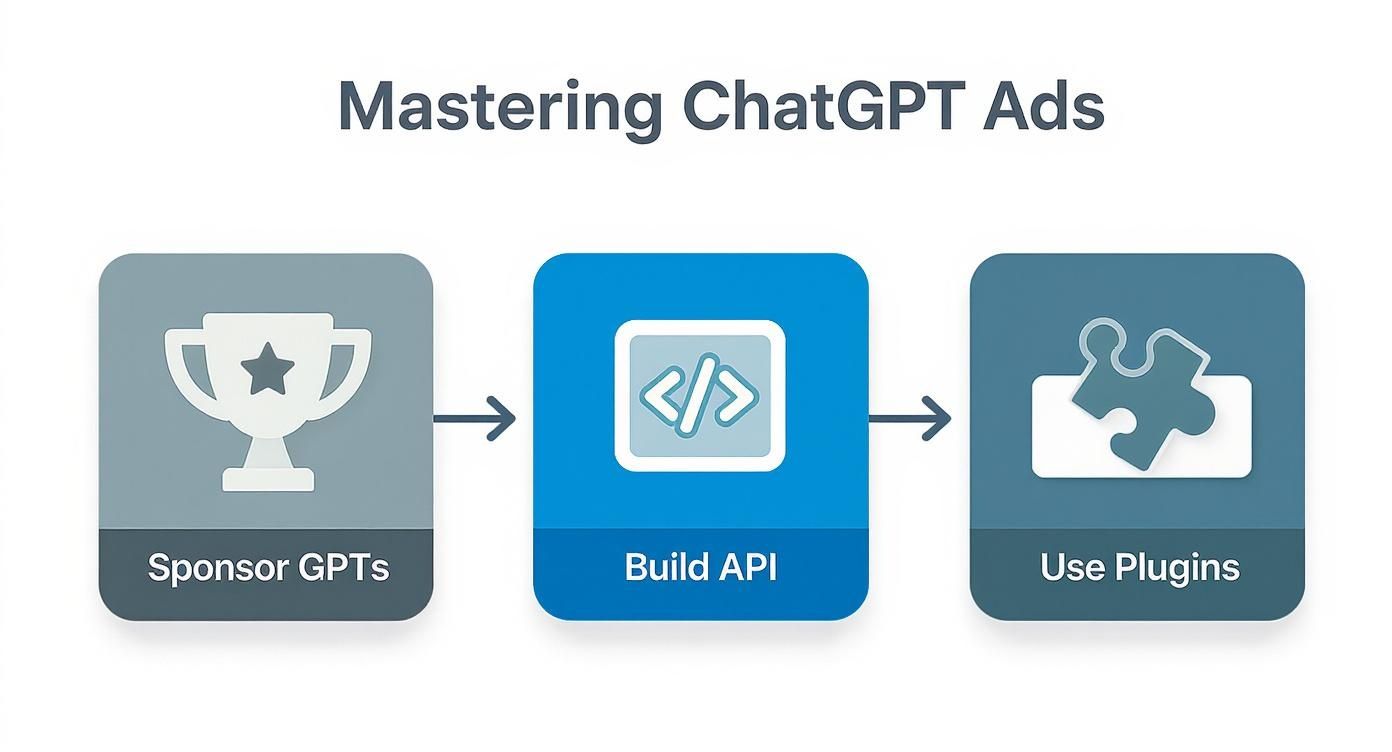 How to Advertise on ChatGPT Mastering Ads How to Advertise on ChatGPT mastering ads workflow with sponsor GPTs API and plugins